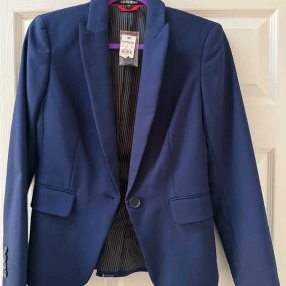 Express Women's Blue Suit Jacket - Picture 1 of 2